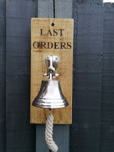 Personalised last orders bell - personalised,