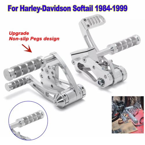 Polished forward controls foot - forward,