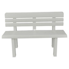 Plastic Garden Bench Black