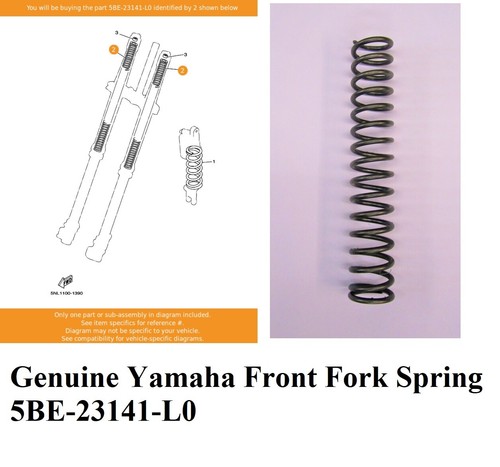 Yamaha fork spring short - , front