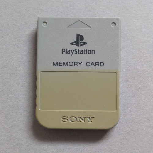 Ps1 memory card grey official - ps1,