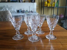 SET OF 6 STUART CRYSTAL