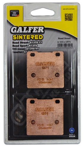 Galfer brake pads rear - galfer,