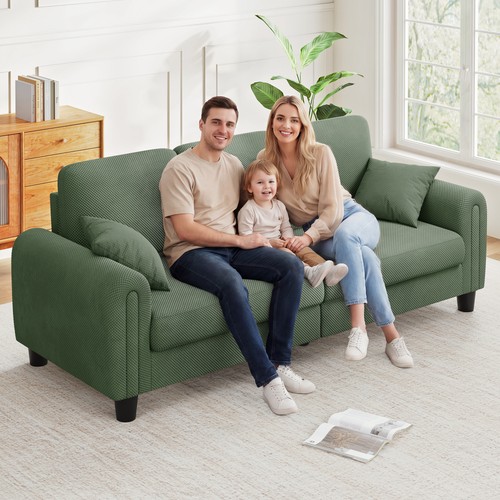 Modern waffle fabric sofa - modern,