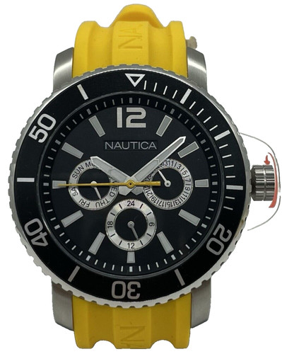Men nautica watch black dial - men's,