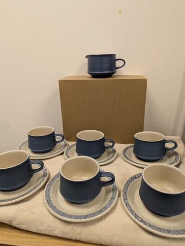 Purbeck pottery cups saucers - &,