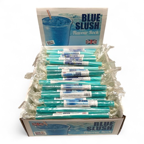 Blue slush rock stick handmade - blue,