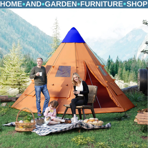 Camping tipi tent - tipi, 6/7-person