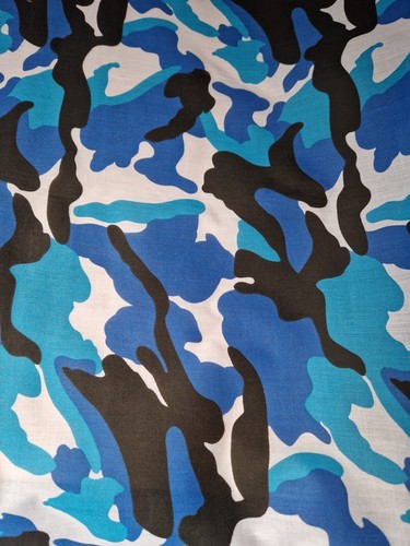 Camouflage polycotton fabric - camouflage,
