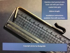 ROOF SLATES FIX REPAIR REPLACE RE-NAIL 25x100mm pointed hooks with INSTRUCTIONS