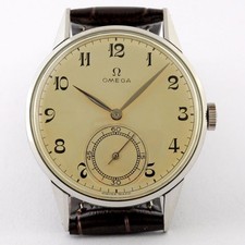 SPECIAL OMEGA REF 2271 FROM 1944 MANUAL WIND 30T2 STEEL DRESS VINTAGE WATCH