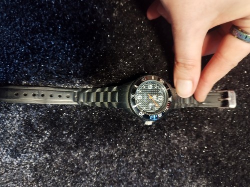Ladies black ice watch with - ladies,