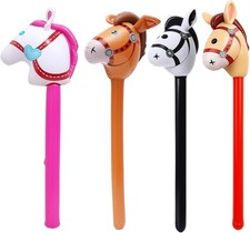 4 PCS Inflatable Horse Stick
