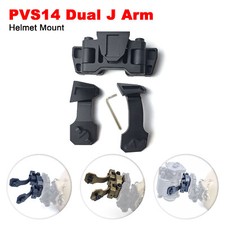 Dual PVS14 Night Vision Bridge NVG J-arm Helmet Installation for Binocular Metal