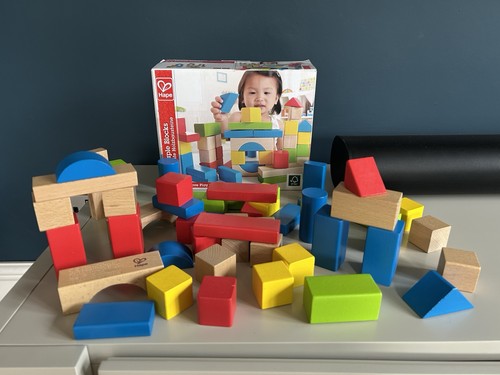 Kids wooden building - building, stacking