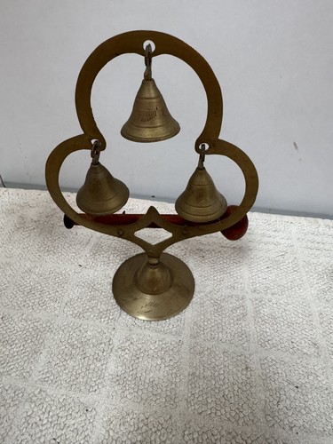 Vintage brass bell frame - brass, with