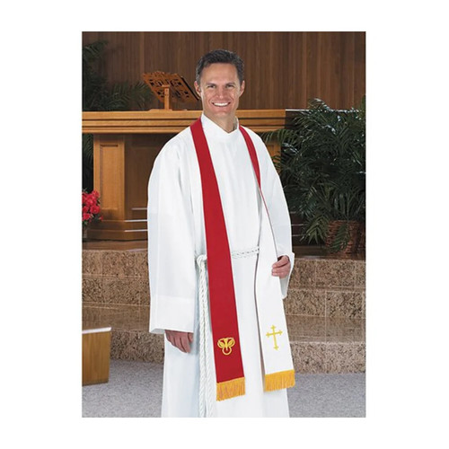 Reversible pentecost stole - stole, red