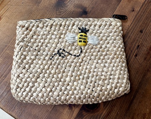 Joules summer raffia clutch - summer,