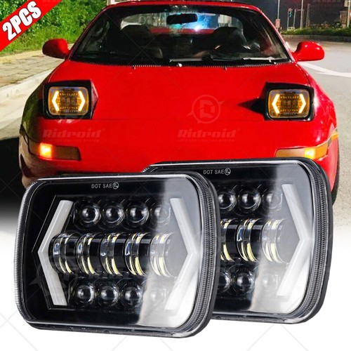 Pair 7x6 5x7 led headlights - pair, 5x7"