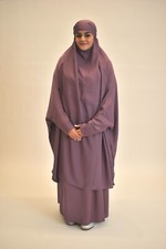 3 Piece Jilbab Skirt Niqab size 50 LILAC