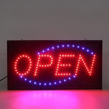 Large Bright Flashing LED OPEN
