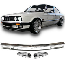 BMW E30 1982-1990 Phase 1 Chrome Front Bumper Kit Genuine Look