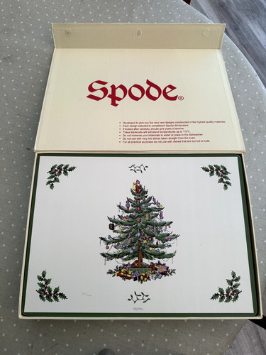 Spode christmas tree place - christmas,