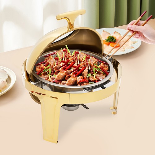34qt round chafing dish - round,