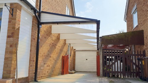 Cantilever carport canopy - cantilever,