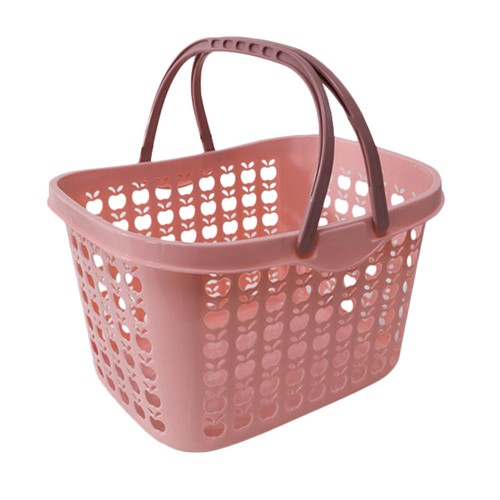 Plastic shopping basket - basket, fruit