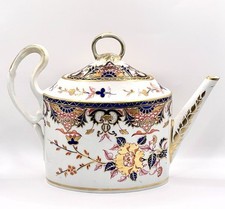 Royal Crown Derby Porcelain / Tea Pot / Imari Pattern / Antique / Very rare