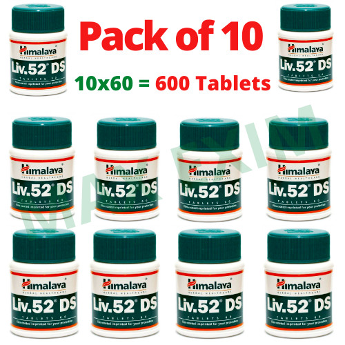 Bottles 600 tabs liv 52 - 10, ds