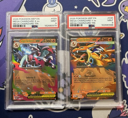 Psa both mega charizard x - mega,