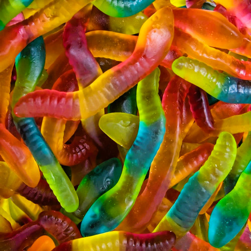 1kg jelly big worms - jelly,