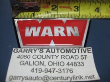 WARN 98398 27325 Winch Replacement Gel Red W Decal Label Sticker XD9000i 12V