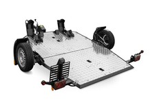 Foldable Double TWO Bike Tilt Trailer Motorcycle Motocross Scooter Lorries MT-2