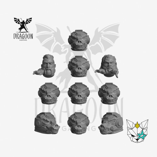 Space viking terminator heads - space,