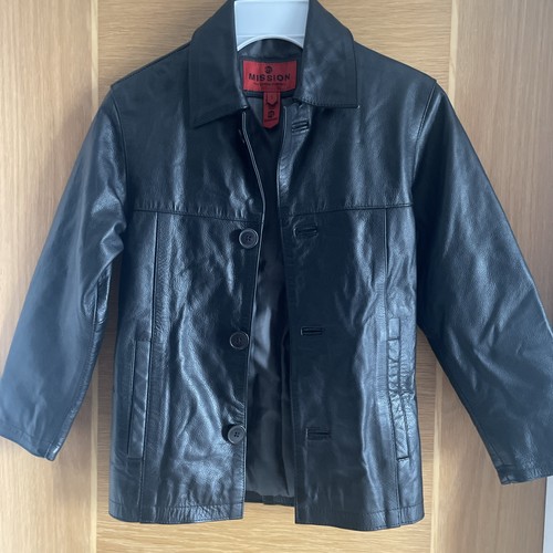 Leather jacket boys black - black,