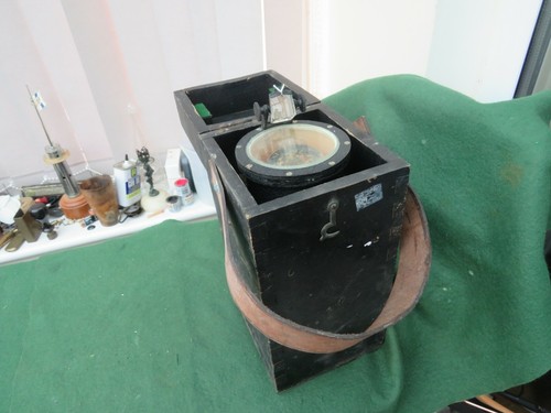 Old hand bearing compass with - old,