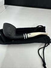Stanwell Black and White Style 404 Briar Tobacco Pipe - Unfiltered - New