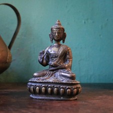 Vintage Cast Bronze Seated