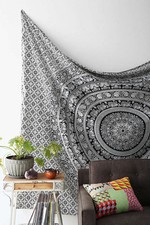 Indian Tapestry Wall Hanging Mandala Throw Hippie Bedspread Gypsy Twin Blanket