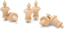 Wooden Finials 3.5 Inch 6/12