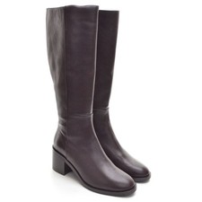 Ladies Aquatalia Baia $625 Weatherproof Knee Boot 7.5 M Brown Leather Shoes New