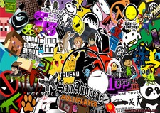 3 A4 Sticker bomb sheets JDMM