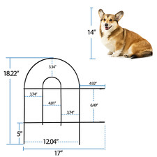 18"Heavy Duty Garden Metal Border Fencing Panels Iron Edging Deco Yard Set of 35
