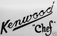 Kenwood Chef A700, 700A, 700B & 700D Exact Size Decal Logo Transfer. 