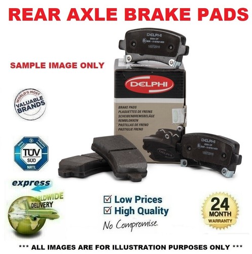 Rear axle brake pads - axle, for
