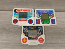 Golden Axe Football Star Force Handheld Games 1988 Tiger Electronics PLEASE READ