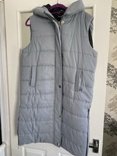 Dusky Blue Ladies Quilted Long